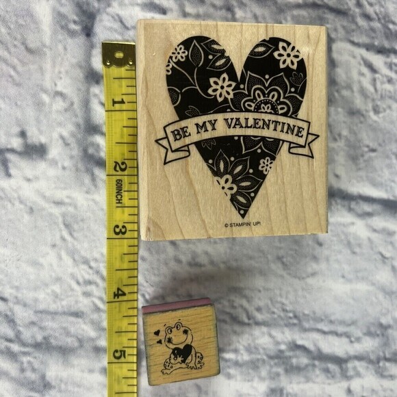 Stampin Up Valentine's Day Stamp Heart With Bonus Frog Love - Picture 6 of 6